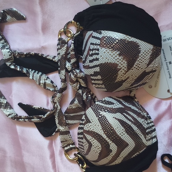 Beach Bunny Tribal Beat NWT MD Animal Print Bikini - Picture 3 of 9